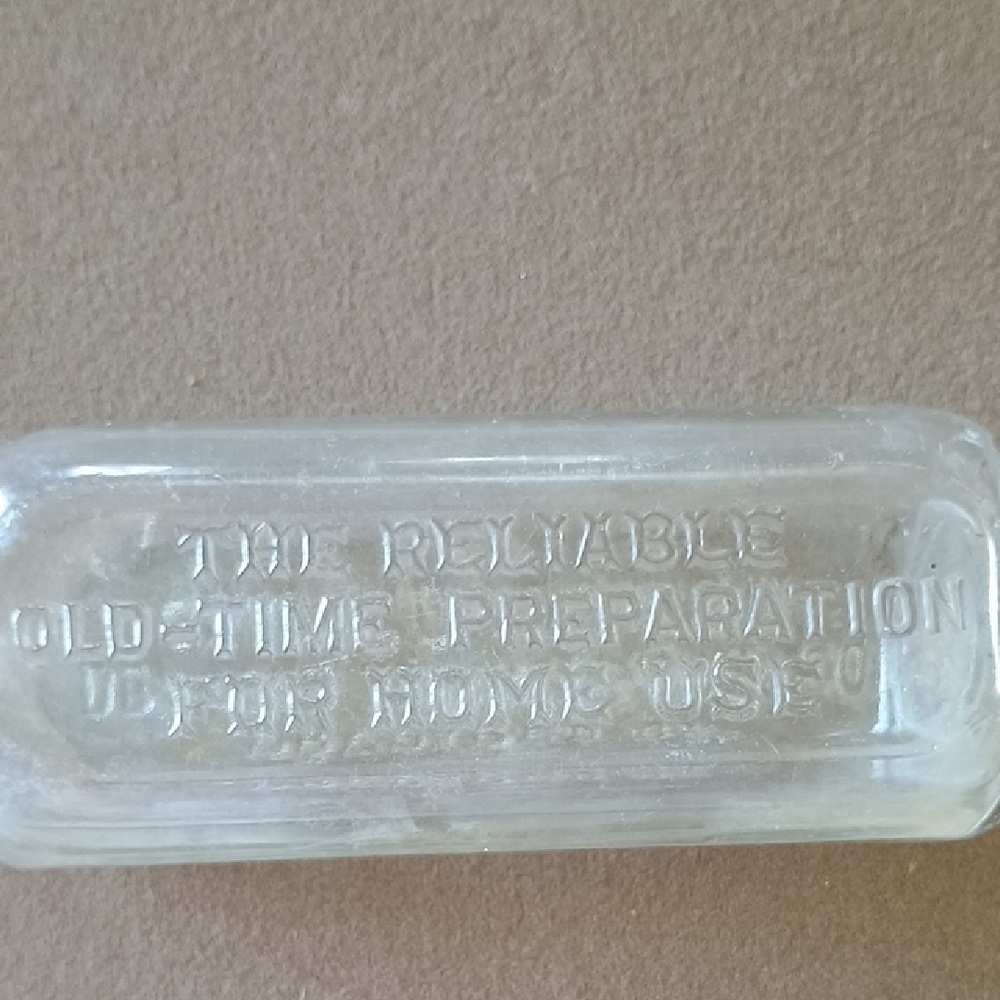Vintage Clear Glass Bottle - Picture 2 of 10